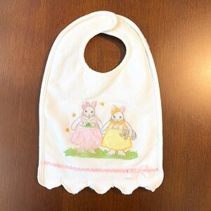 Kelly B RIghtsell Embroidered Bunny Bib